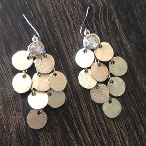 Loft gold chandelier earrings